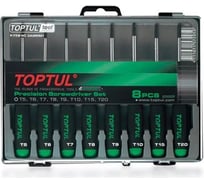 Набор отверток для точных работ TOPTUL TORX T5-T20 8 шт. GAAW0801