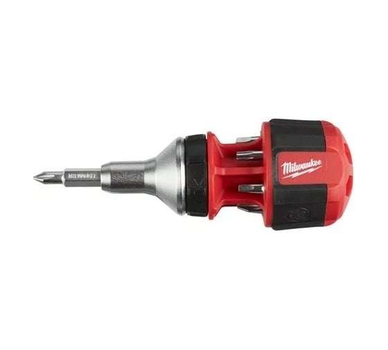 Отвертка универсальная Milwaukee короткая, с трещоткой, 8 в 1 4932471868 1
