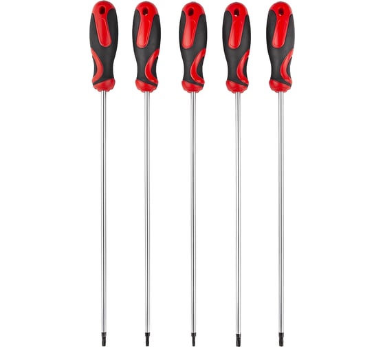 Набор отверток экстрадлинных AV Steel TORX TH15-TH30, 300 мм, 5 предметов AV-921085