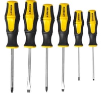 Набор отверток STAYER MASTER HERCULES Cr-V, эргономичная двухкомпонентная рукоятка, 6шт 25055-H6_z02