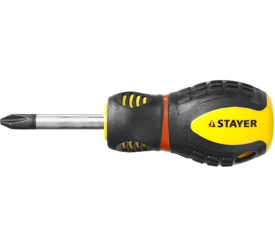 Отвертка STAYER PROFI PROTech, двухкомпонентная рукоятка, намагниченная, Cr-Mo, PH2x38мм 25132-2-38_z02
