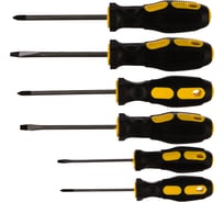 Набор отверток STAYER MASTER двухкомпонентная рукоятка, магнитный наконечник, 6шт 2513-H6_z01