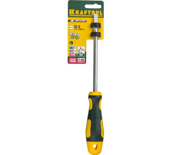 Отвертка KRAFTOOL Х-Drive SL 8x150 250071-8.0-150