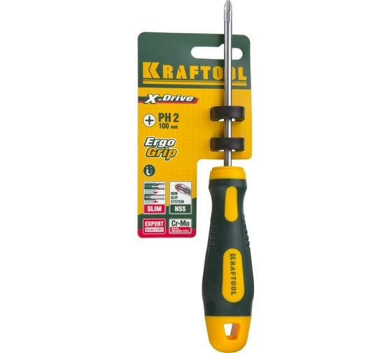 Отвертка KRAFTOOL Х-Drive PH2x100 250072-2-100
