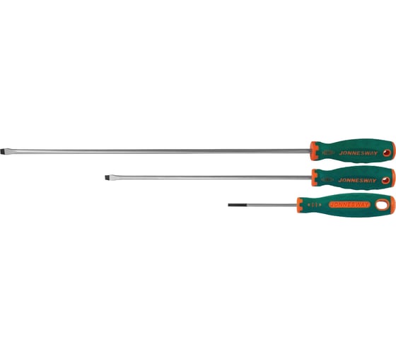 Стержневая шлицевая отвертка Jonnesway Anti-slip grip D71S6250 SL6.5х250 мм 46130