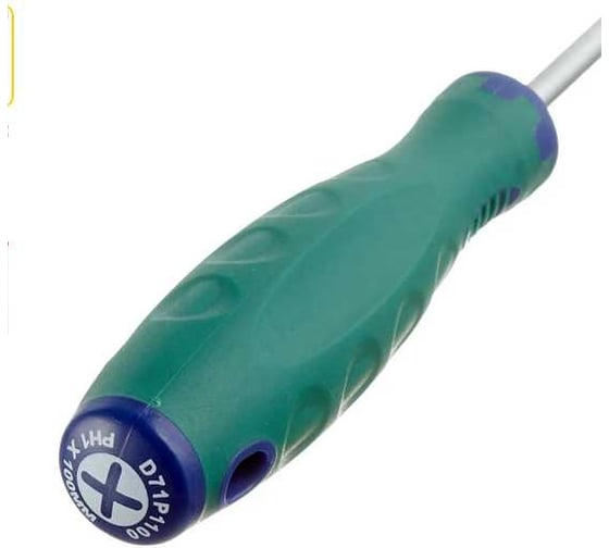 Стержневая крестовая отвертка Jonnesway D71P1100 Anti-Slip Grip PH1x100 мм 46095
