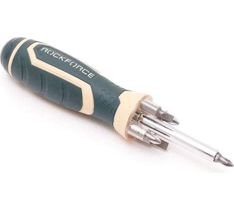 Отвертка Rockforce универсальная с телескопическим магнитом, подсветкой и комплектом бит RF-303855(16841)