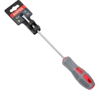 Плоская отвертка BARTEX SL5x150 мм, антискользящая двухкомпонентная рукоятка, CrV сталь 138261