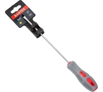 Плоская отвертка BARTEX SL4x150 мм, антискользящая двухкомпонентная рукоятка, CrV сталь 138260