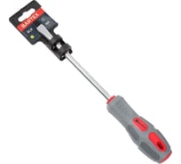 Плоская отвертка BARTEX SL8x150 мм, антискользящая двухкомпонентная рукоятка, CrV сталь 138268