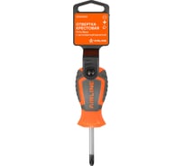 Отвертка крестовая Airline PH1x38мм с эргономичной рукояткой магнитная, пласт.подвес ATAV100