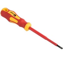 Отвертка EKF Master SL4x100 мм, 1000В sl-4-100-mas-in