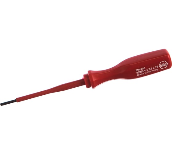 Отвертка Wiha Classic electric 320 шлиц 2,5x75 00784 1