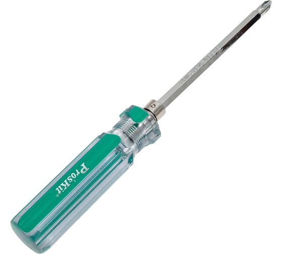 Ручная отвертка с двухсторонней насадкой ProsKit #2/-6,0х100мм SD-5107D С00036694