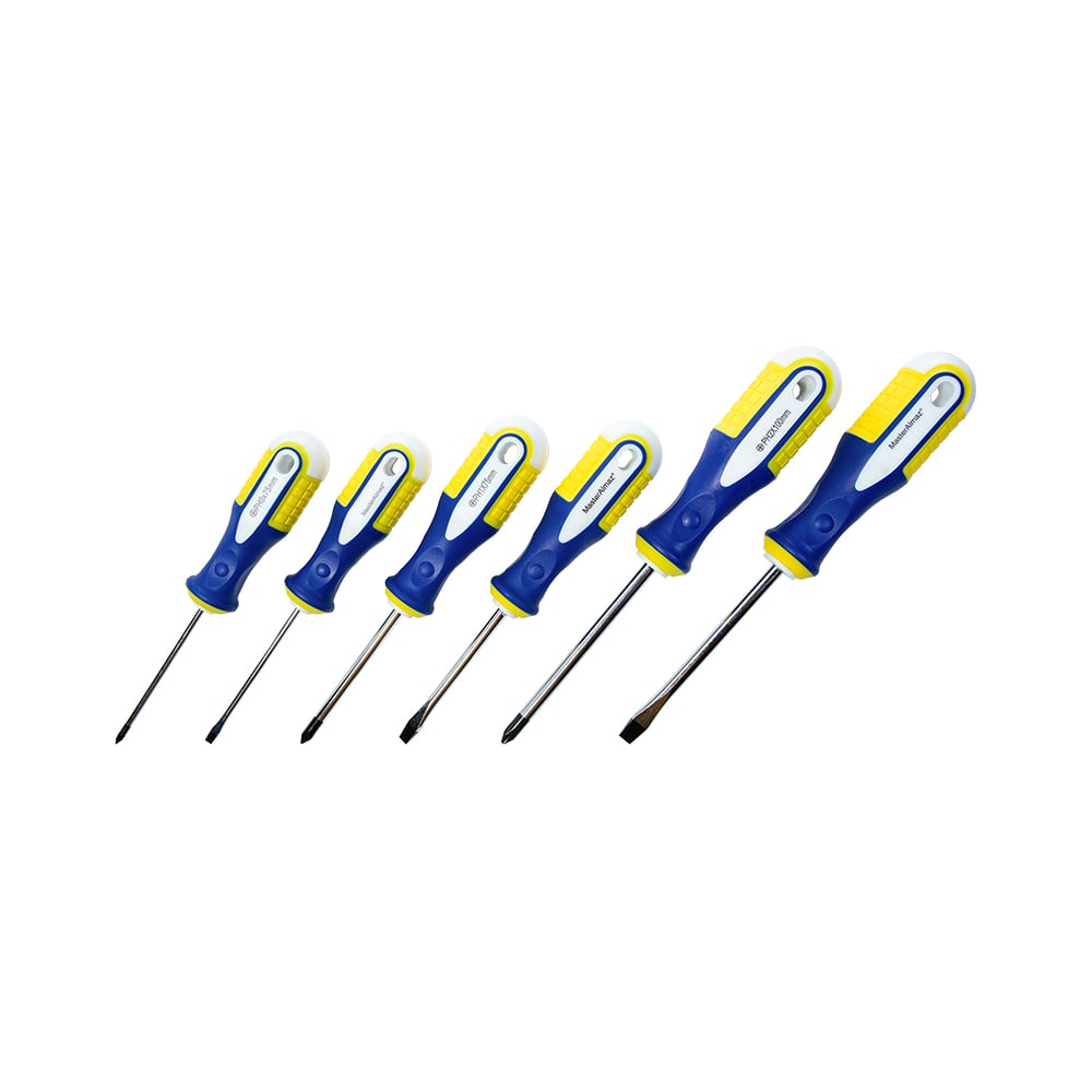 Набор отверток 6 шт. МастерАлмаз SL 6x100mm 5x75mm 3x75mm PH2x100mm ...