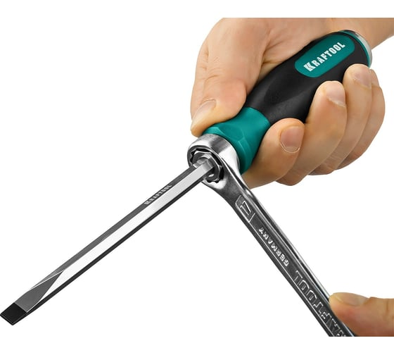 Ударная отвертка KRAFTOOL Impact, сквозной стержень из CrMo стали, 250033-8