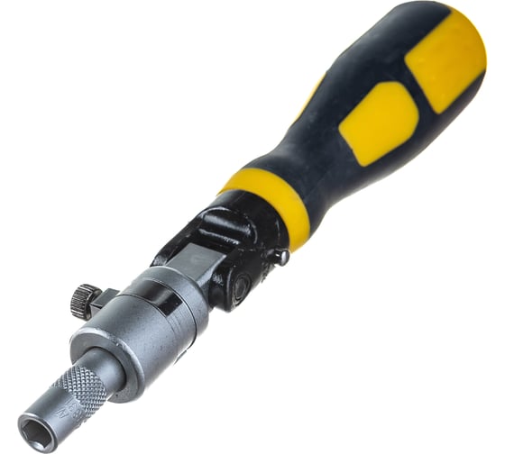 Трещоточная шарнирная отвертка для битов 1/4" AIST 8702 00-00003528