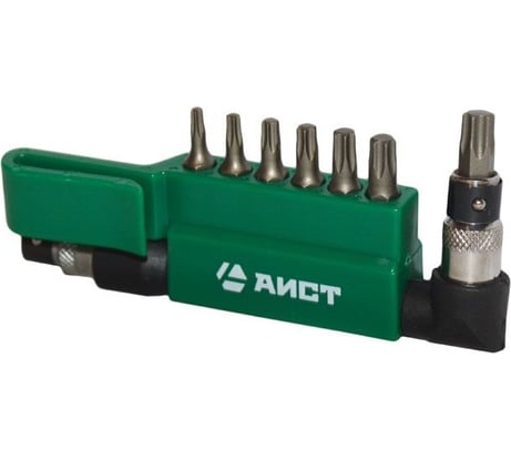 Г-образная отвертка для бит с набором битов AIST TORX T10-40 8 предметов 1011008D-X 00-00007786