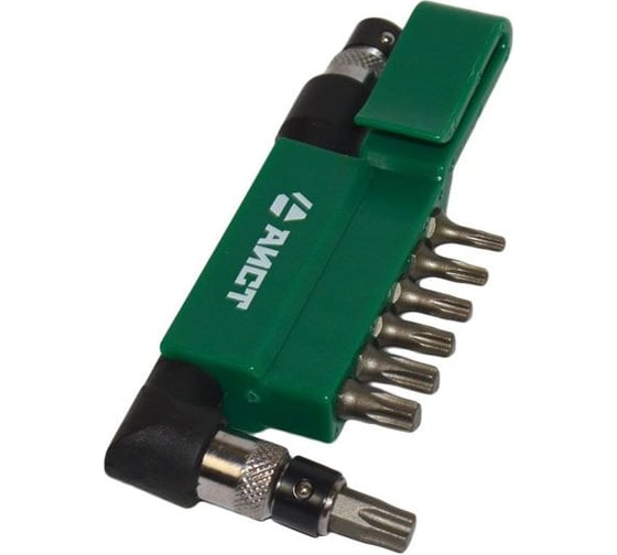 Г-образная отвертка для бит с набором битов AIST TORX T10-40 8 предметов 1011008D-X 00-00007786