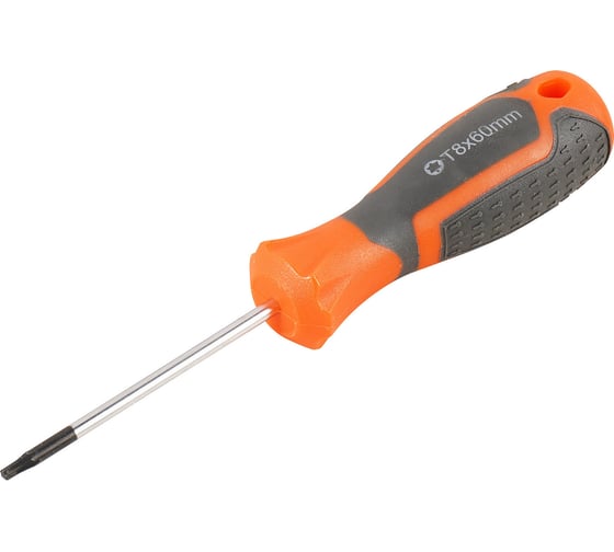 Отвертка TORX Airline TX8x60 с эргономичной рукояткой, магнитная, пластиковый подвес ATBX004
