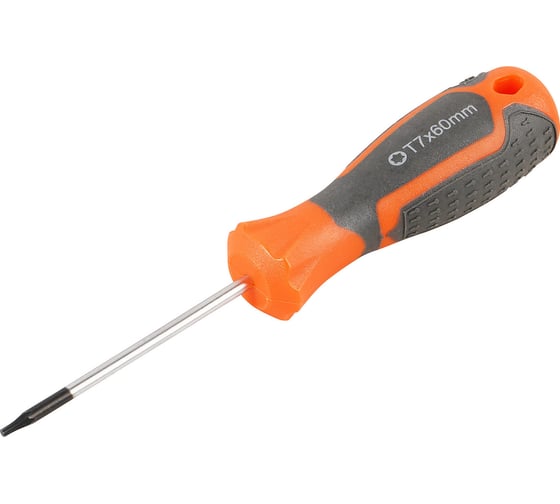Отвертка TORX Airline TX7x60 с эргономичной рукояткой, магнитная, пластиковый подвес ATBX003