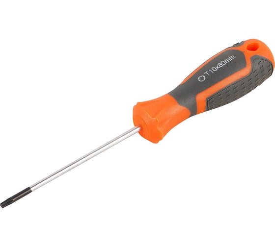 Отвертка TORX Airline TX10x80 с эргономичной рукояткой, магнитная, пластиковый подвес ATBX006