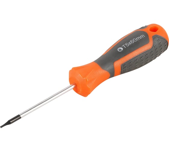 Отвертка TORX Airline TX5x60 с эргономичной рукояткой, магнитная, пластиковый подвес ATBX001