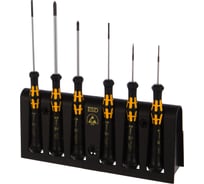 Набор отверток Wera A/6 Electronics Screwdriver Set+Rack 6 шт. WE-030170