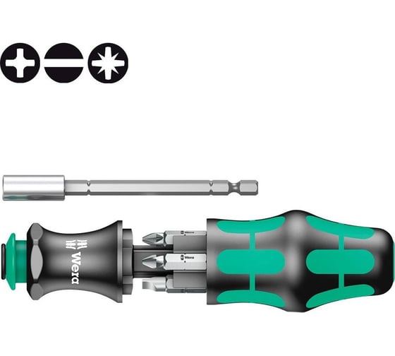 Битодержатель+Биты Wera Kraftform Kompakt 28 SB WE-073240