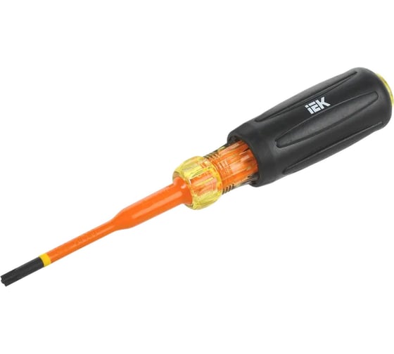 Диэлектрическая отвертка IEK Arma2l 5 SLIM PH/SL1х80 Т3 A2L5-SC31-T3-HS-10-080