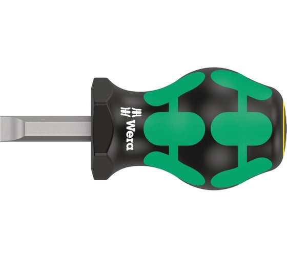 Шлицевая отвёртка WERA 335 SL Stubby короткая, 1.2x8.0x25 мм WE-008844