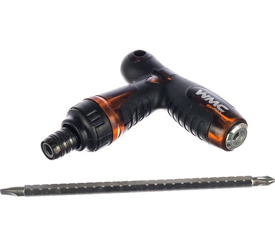 Отвертка WMC Tools WMC-8152LR T-образная телескоп. переставная 2в1, на пластиковом держателе WMC-8152LR