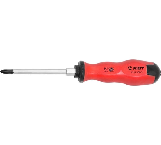 Крестовая отвертка AIST PH1 80мм ударная под ключ 82120801-X 00-00006496 1