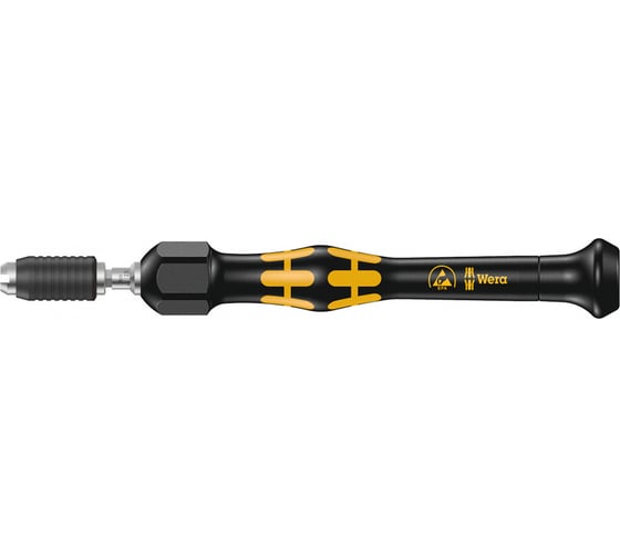 Динамометрическая отвёртка WERA 1430 Kraftform Micro ESD 0,02-0,11 Нм, быстрозажимной патрон WE-074802 1