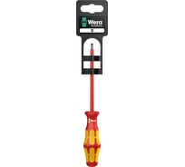 Шлицевая отвёртка WERA 160 i SL VDE SB SL 5,5x1x125 мм, на подвесе WE-100004