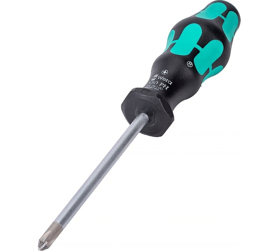 Крестовая отвёртка WERA 350 PH SB PH2x100 мм, на подвесе WE-100052
