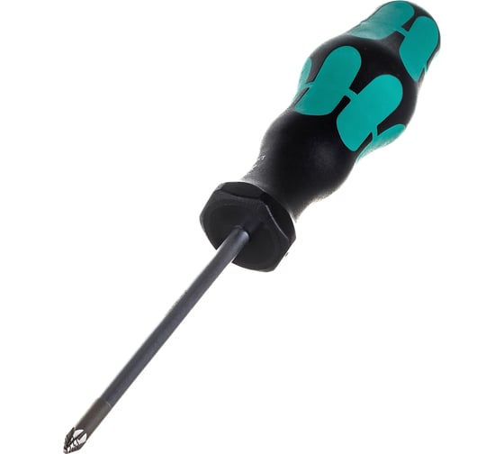 Крестовая отвёртка WERA 355 PZ SB PZ1x80 мм, на подвесе WE-100056