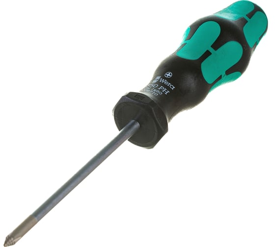 Крестовая отвёртка WERA 350 PH SB PH1x80 мм, на подвесе WE-100051