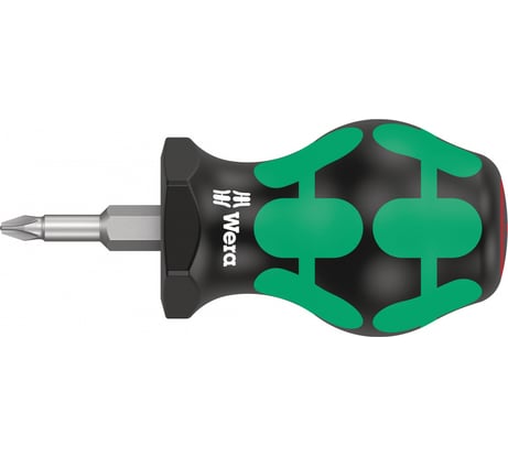 Крестовая отвёртка для карбюраторов WERA 350 PH Stubby PH1x25 мм WE-008850