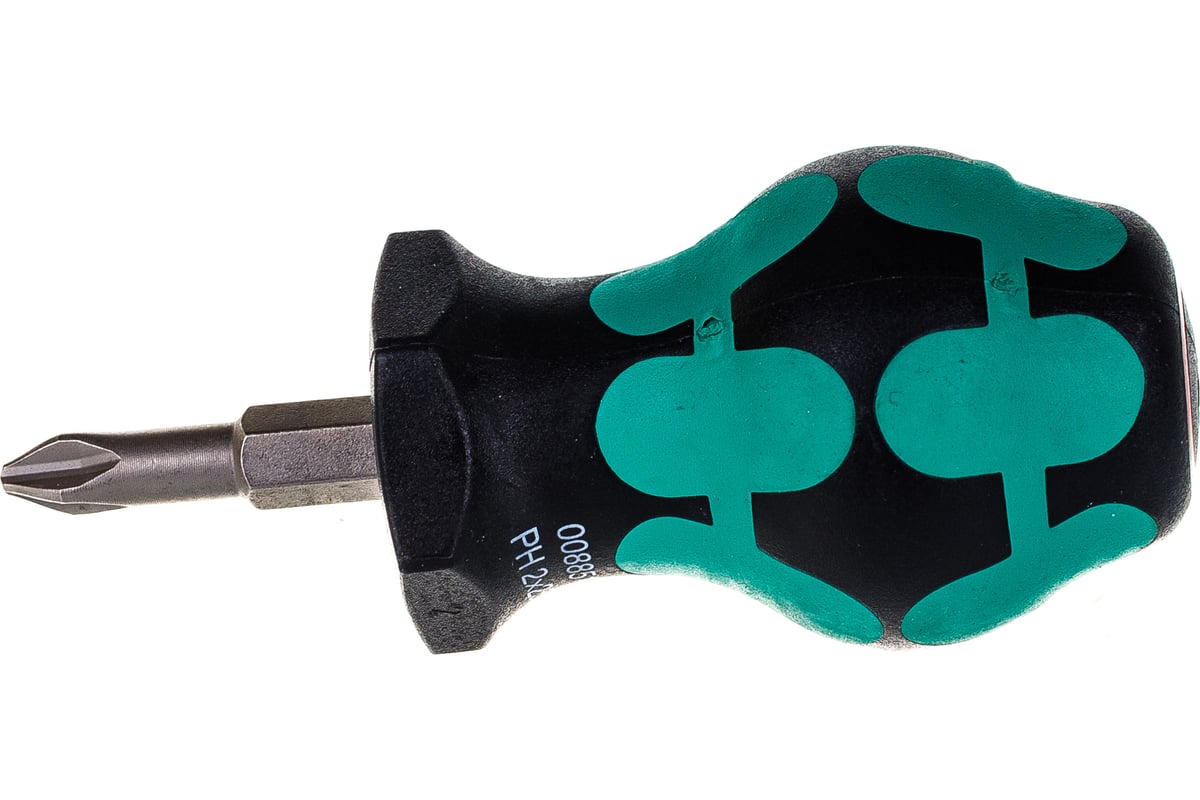 Крестовая отвёртка для карбюраторов WERA 350 PH Stubby PH2x25 мм WE ...