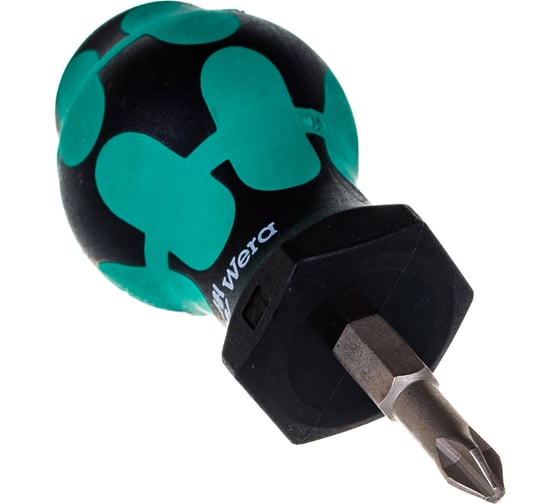 Крестовая отвёртка для карбюраторов WERA 350 PH Stubby PH2x25 мм WE-008851