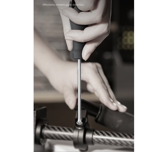 Крестовая отвертка Deli "Home Series Gray" HT1203C PH0x75мм (Cr-V, Soft Touch рукоятка, эксклюзивный дизайн, подарочная упаковка) 130289