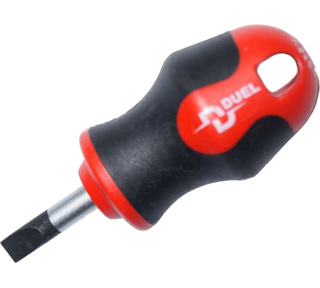 Укороченная отвёртка DUEL DuoTech прямой шлиц Sl6.5 6.5x25мм, длина 87 мм DL10-065-025