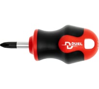 Укороченная отвёртка DUEL DuoTech крестообразный шлиц Ph2 6x25 мм, длина 87 мм DL14-002-025
