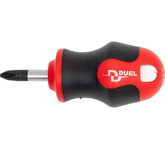 Укороченная отвёртка DUEL DuoTech крестообразный шлиц Ph2 6x25 мм, длина 87 мм DL14-002-025