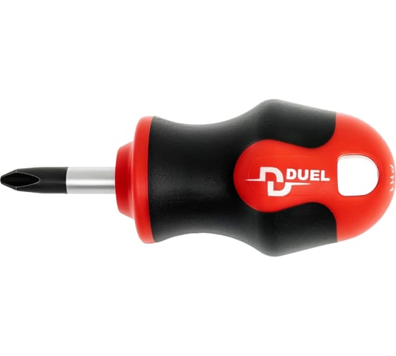 Укороченная отвёртка DUEL DuoTech крестообразный шлиц Ph1 4.5x25 мм, длина 87 мм DL14-001-025
