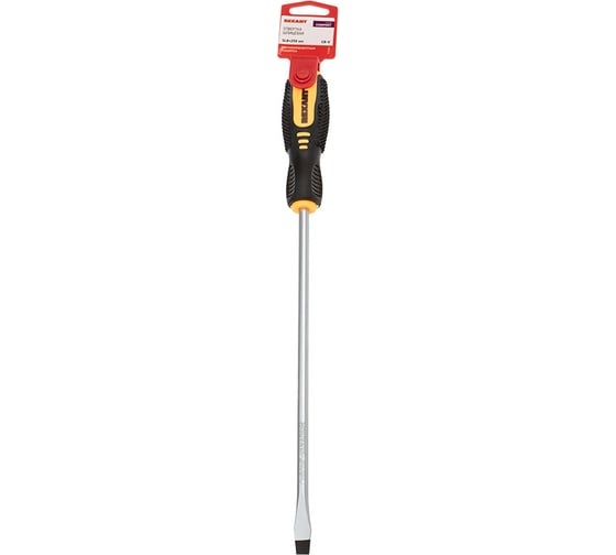 Шлицевая отвертка REXANT SL 8х250 мм, двухкомпонентная рукоятка 12-6434