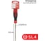 Шлицевая отвертка REXANT SL 4х100 мм, трехкомпонентная рукоятка, сталь S2 12-6424-1 2