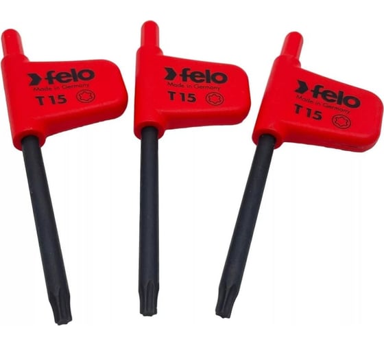 Флажковый ключ Felo TX15x43, упаковка 3 шт. 34811550