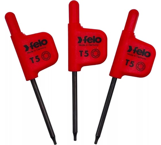 Флажковый ключ Felo TX5x33, упаковка 3 шт. 34810550 1